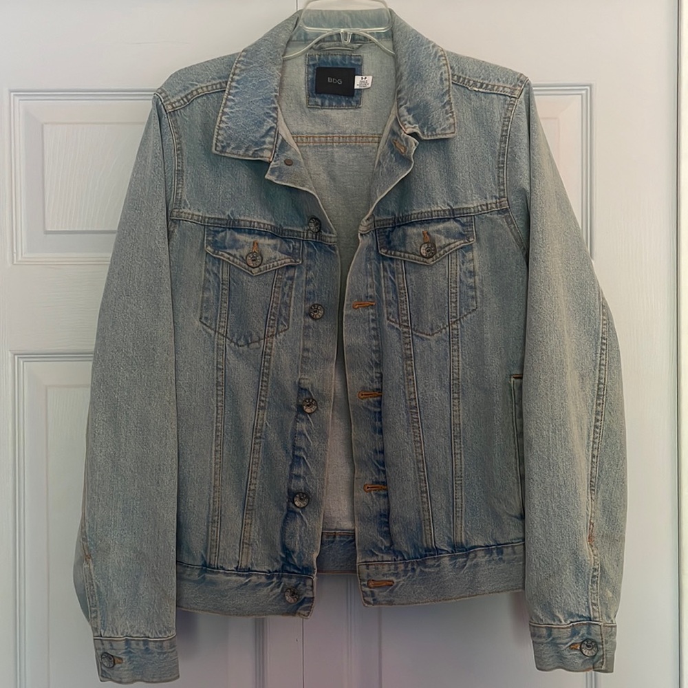 BDG Mens Light Blue Denim Jean Jacket
